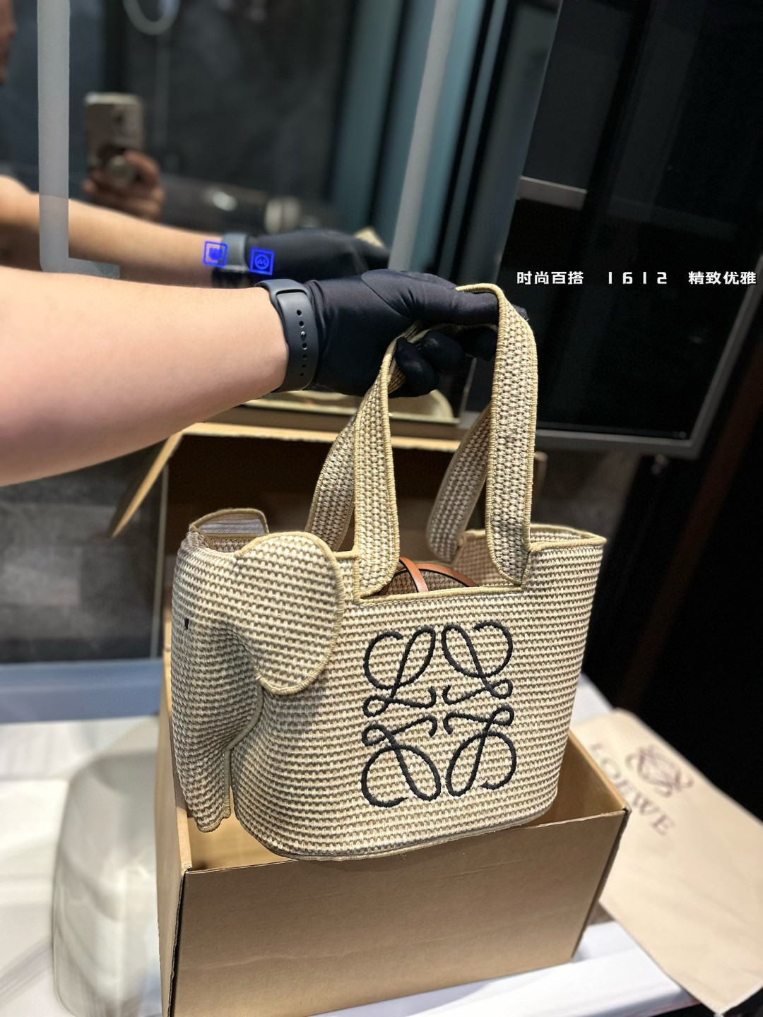 ❤️P145❤️ 罗意威 草编大象包 新款夏季草编购物袋菜篮子包 夏天怎么可以没有美丽草编~尺寸24.20