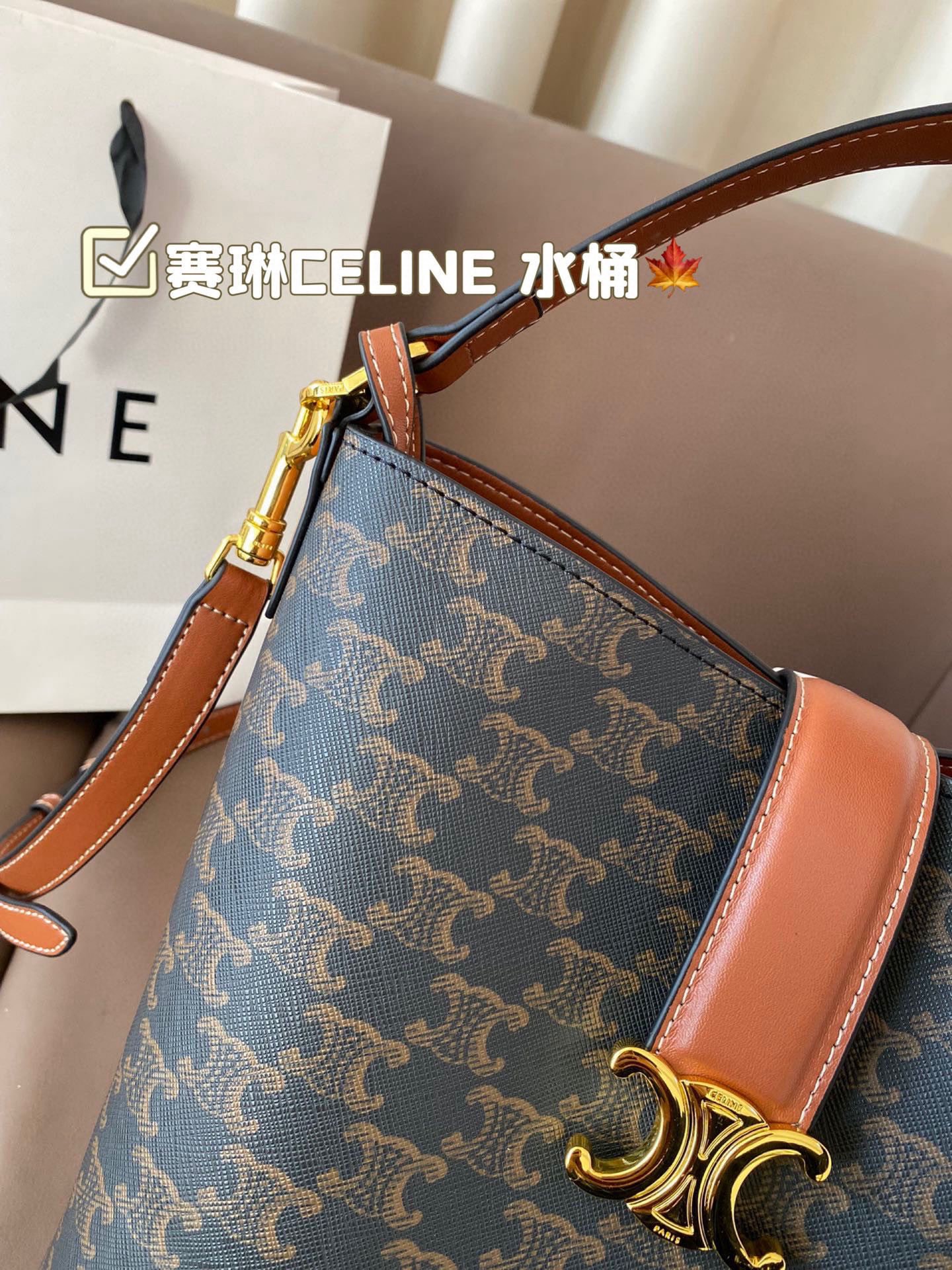 P170 赛琳CELINE 水桶包 复古优雅 满满的高级感 大小适中 容量感人 休闲正装皆可轻松驾驭 尺寸22*24