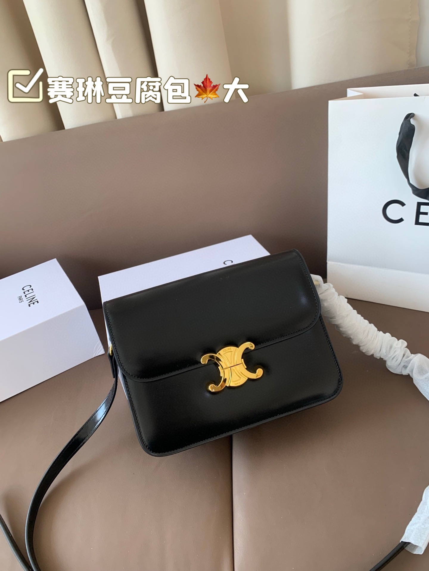 大号P140 赛琳豆腐包 大气又不失个性 任何搭配都可轻松驾驭 是每个优雅可爱女孩必入单品 折叠盒 尺寸大号22*17