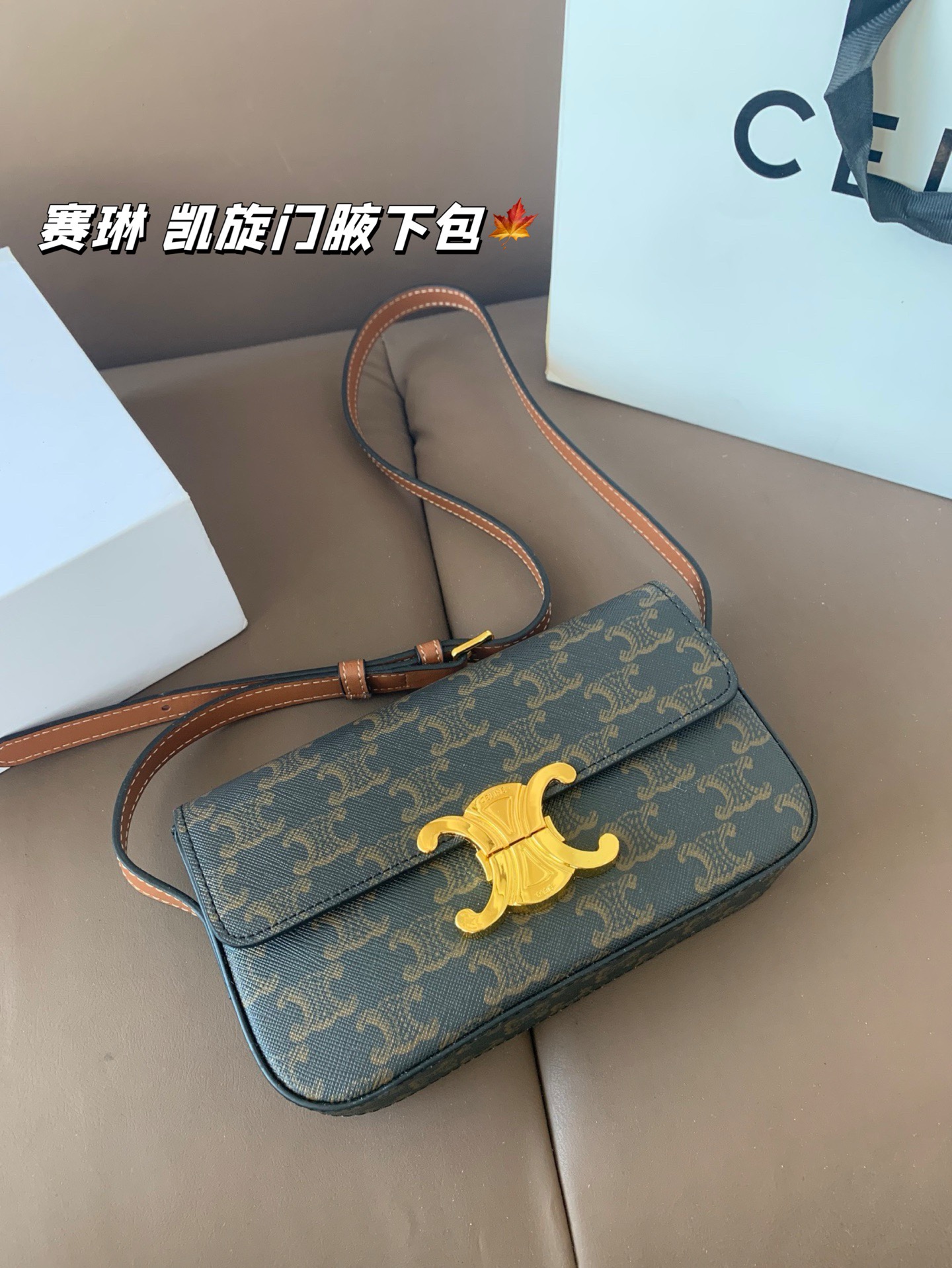 P140 赛琳 凯旋门腋下包 Celine满足日常所有需求 简直能装下整个世界 尺寸20*12折叠盒