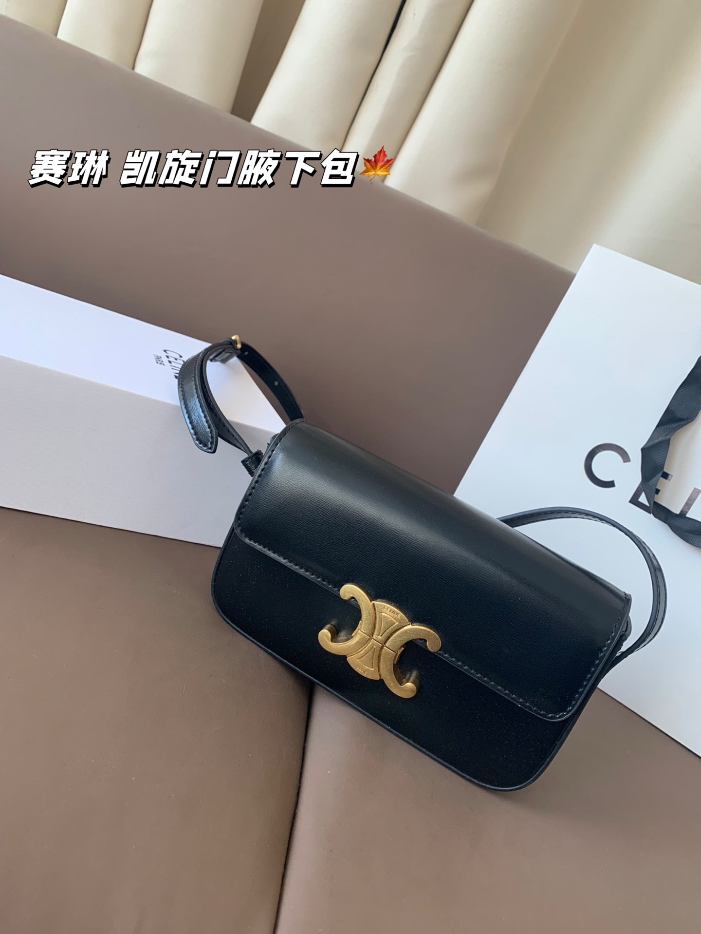 P140 赛琳 凯旋门腋下包 Celine满足日常所有需求 简直能装下整个世界 尺寸20*12折叠盒