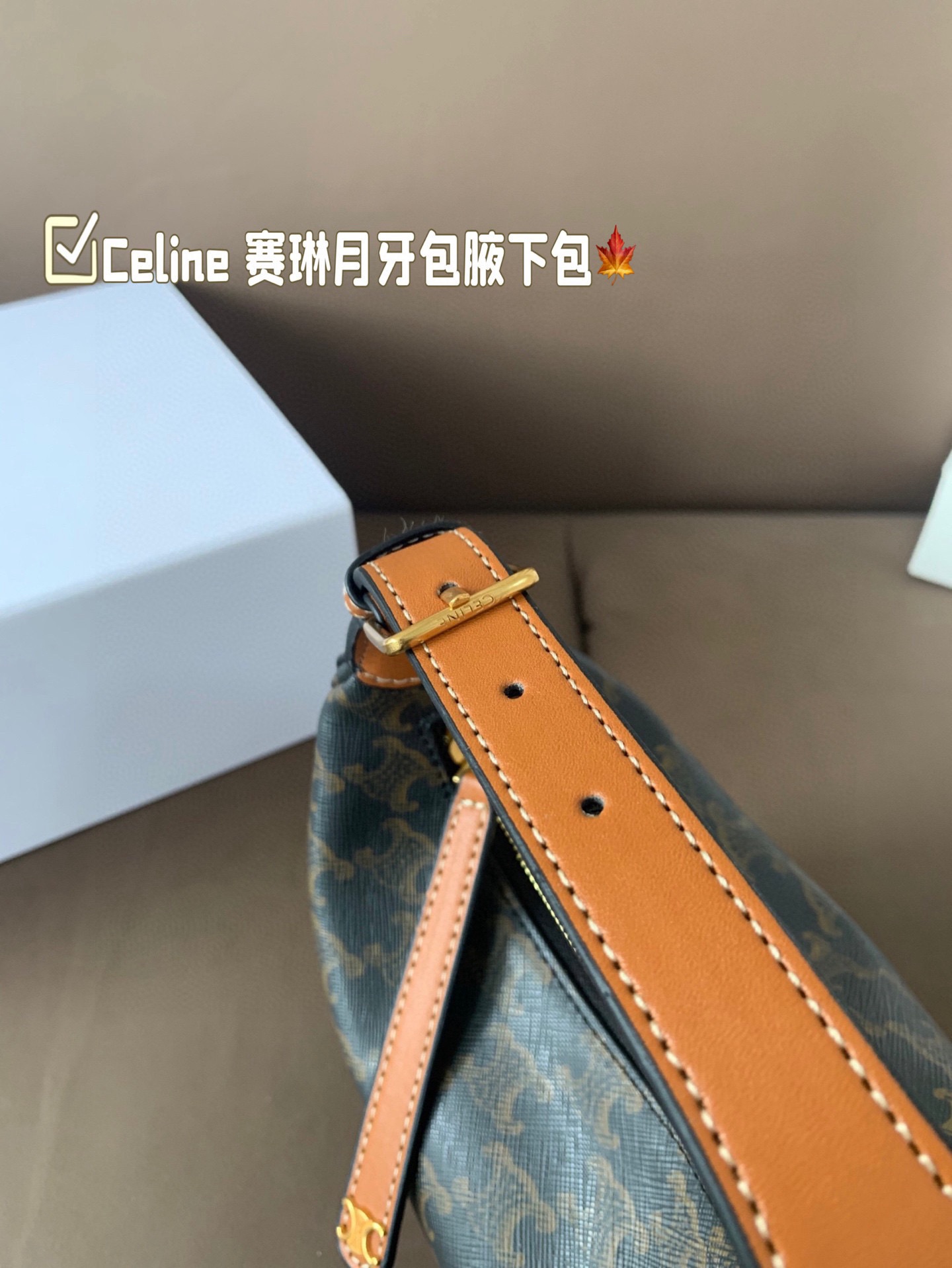 P150 size:22*15 Celine 赛琳最新款腋下包💕 小巧优雅的月牙🌙形轮廓, 上身都是休闲感,真的太🔥了! 容量可以满足当下出门需求, 夏天很方便的一款,超百搭‼️
