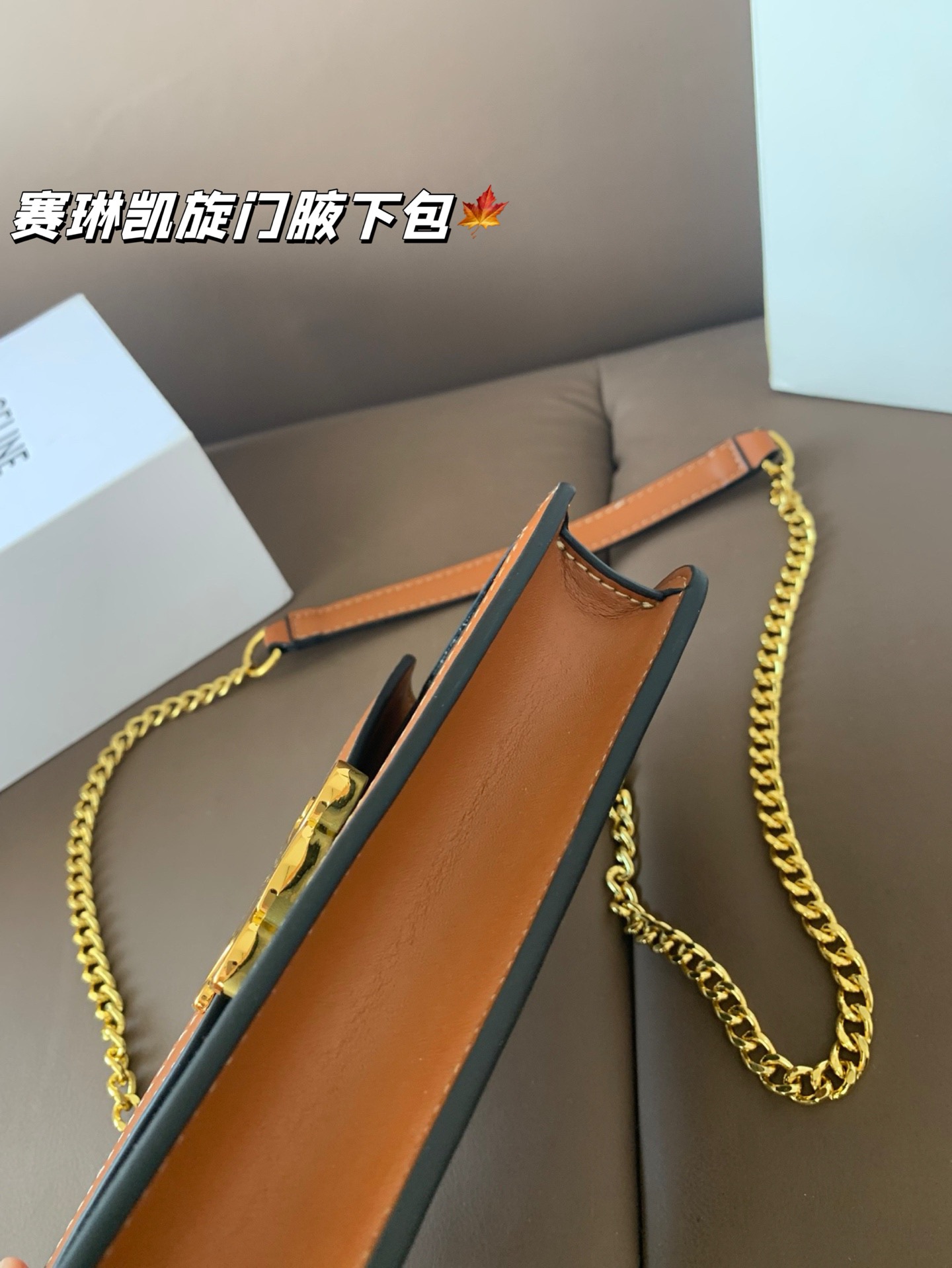 P135 CELIN.Triomphe 赛琳最新款凯旋门腋下包 随便穿什么搭配这个包都是高级风 尺寸19*13折叠盒