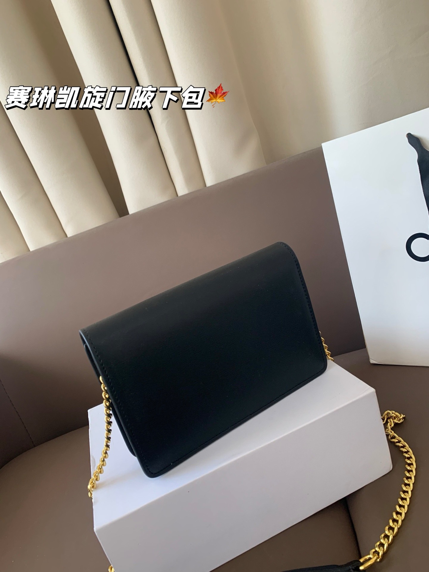 P135 CELIN.Triomphe 赛琳最新款凯旋门腋下包 随便穿什么搭配这个包都是高级风 尺寸19*13折叠盒