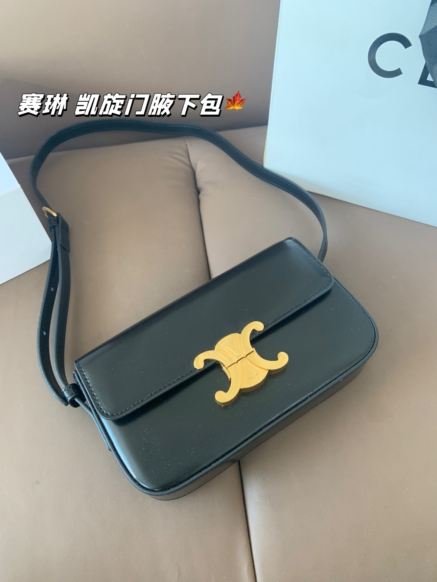 P140 赛琳 凯旋门腋下包 Celine满足日常所有需求 简直能装下整个世界 尺寸20*12折叠盒