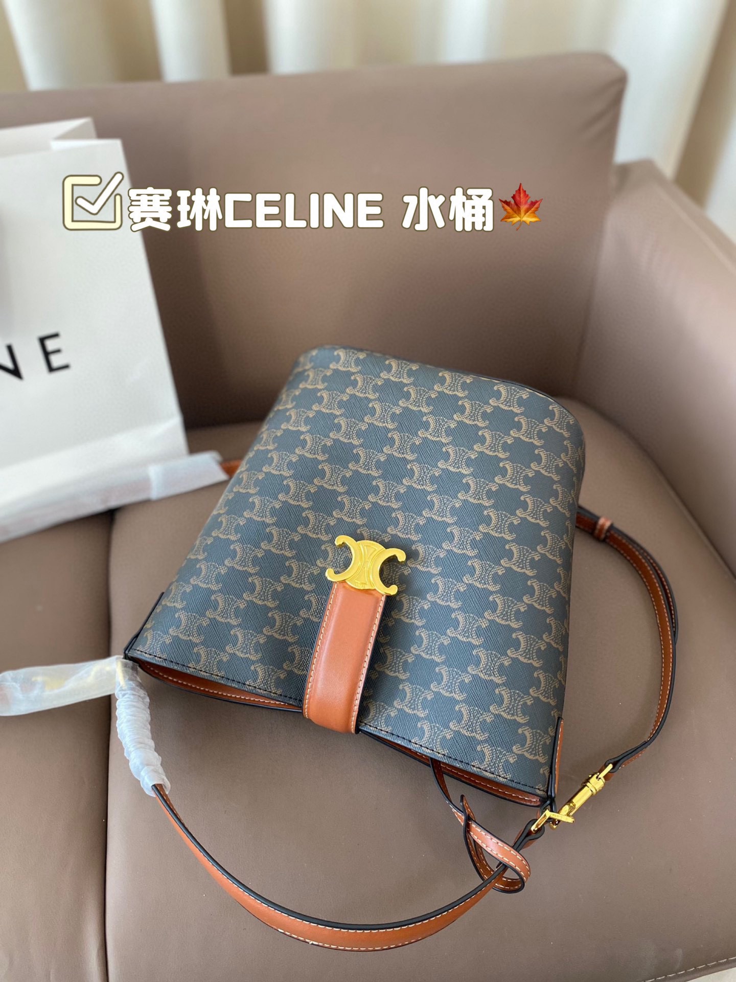 P170 赛琳CELINE 水桶包 复古优雅 满满的高级感 大小适中 容量感人 休闲正装皆可轻松驾驭 尺寸22*24