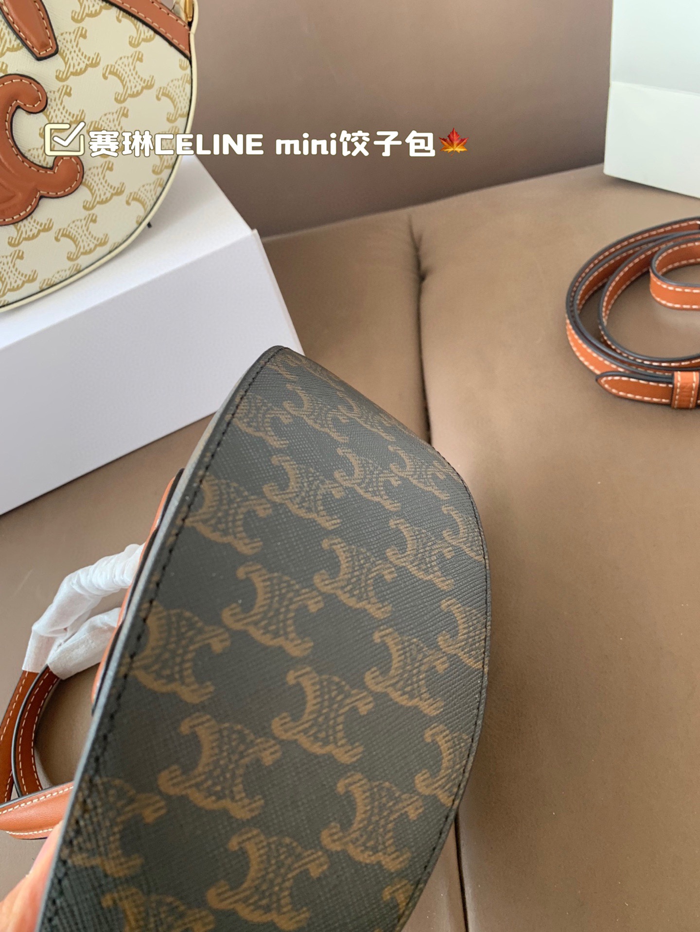 P150 赛琳CELINE mini饺子包 复古优雅 永远的经典 正式休闲皆可 日常通勤无压力 尺寸23*15折叠盒