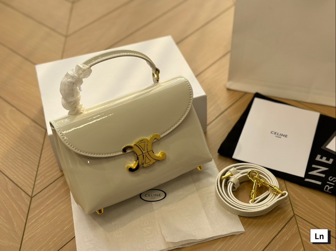 &yen;145折叠盒 张婧仪同款老花凯旋门邮差包来咯 一眼沦陷 经典老花 复古感十足Celine 超时髦吸睛～精致简约轮廓并蓄优雅与独特 尺寸20*12