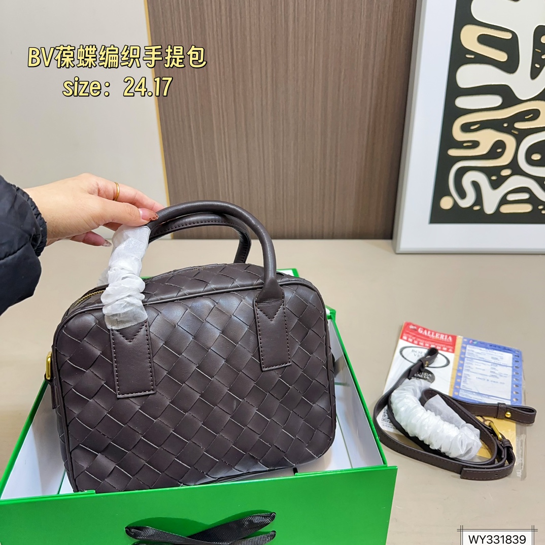 💰155 折叠盒 Bv葆蝶家 新款编织 手提包 单肩包 尺寸24.17