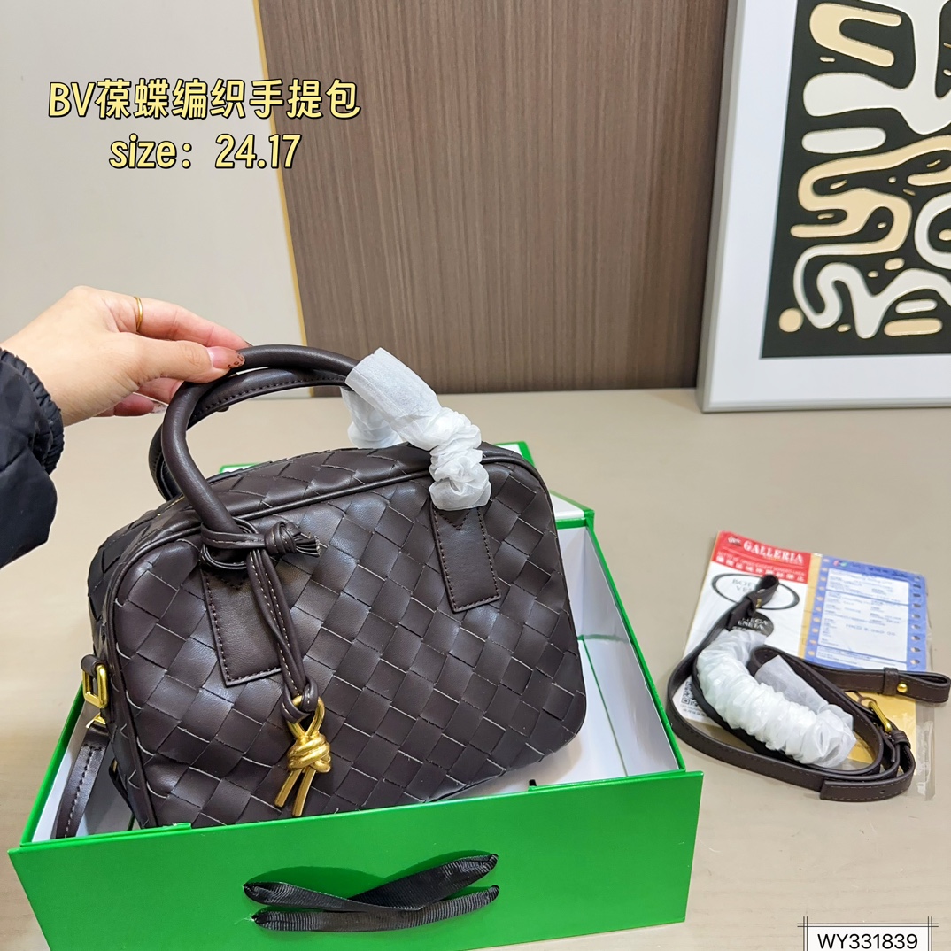 💰155 折叠盒 Bv葆蝶家 新款编织 手提包 单肩包 尺寸24.17