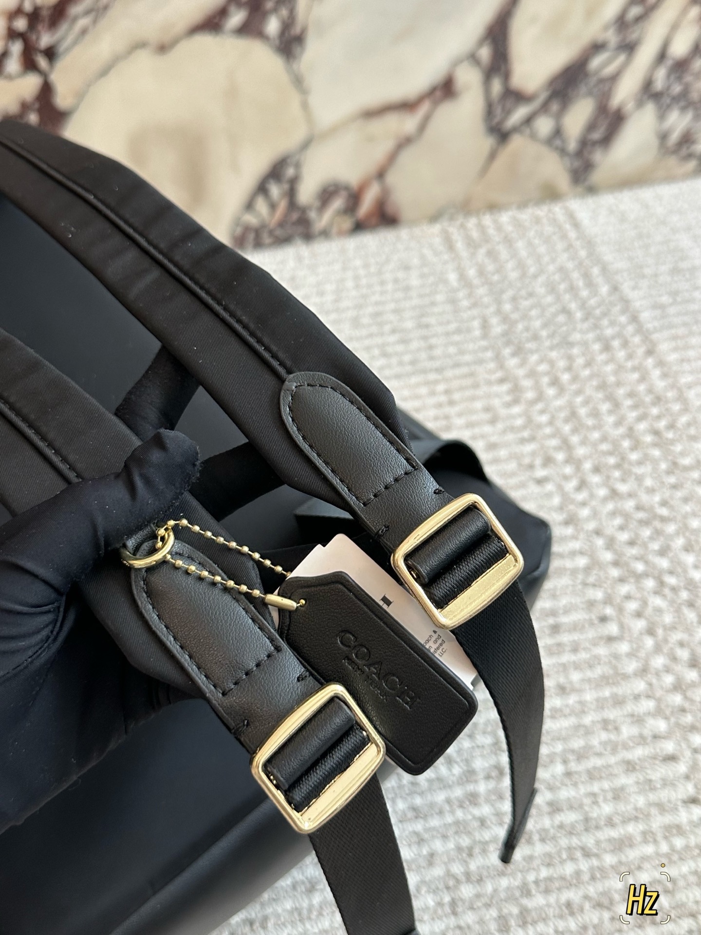 💰180 size：32*41cm C家 双肩包 双拉链/双隔层！ 最经典实用的一款男士双肩包 强烈推荐! ⚠️小长假需要一个它！ 搜索🔍coach 双肩包