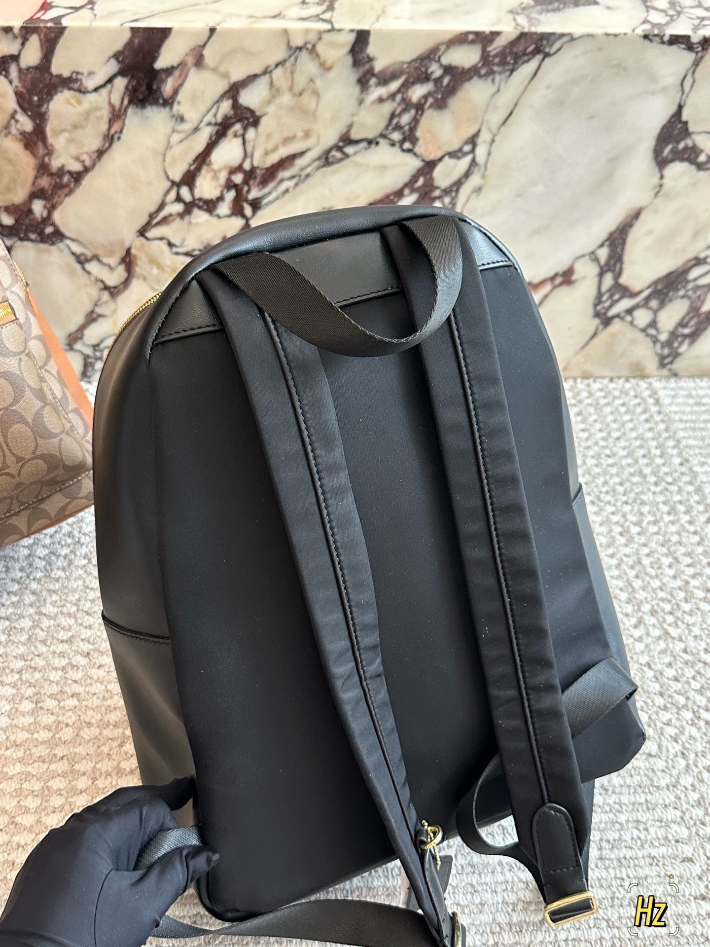 💰180 size：32*41cm C家 双肩包 双拉链/双隔层！ 最经典实用的一款男士双肩包 强烈推荐! ⚠️小长假需要一个它！ 搜索🔍coach 双肩包