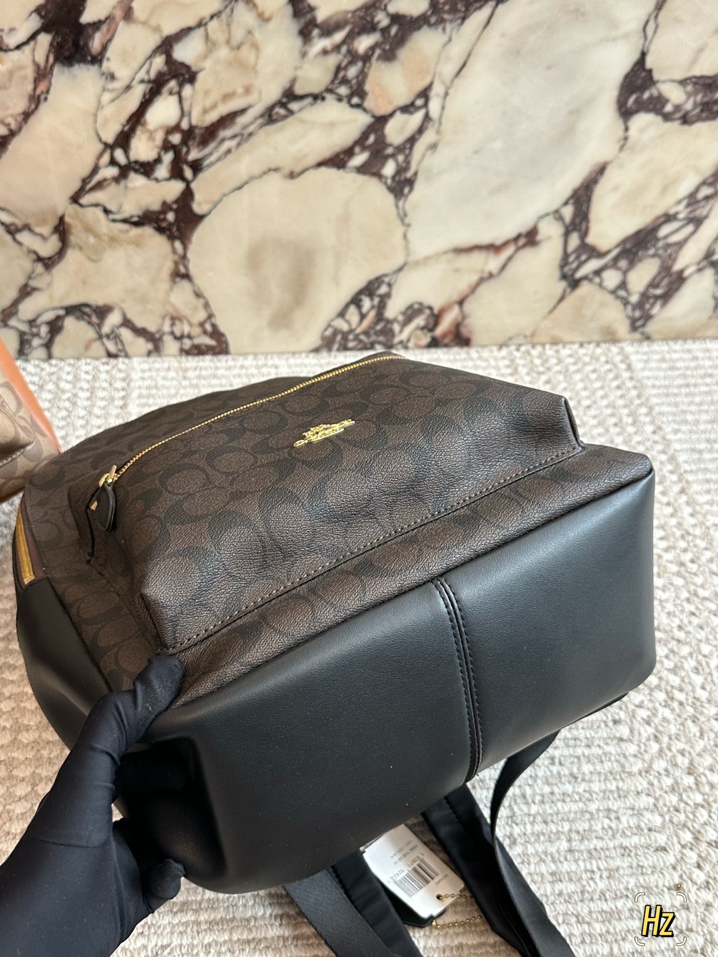 💰180 size：32*41cm C家 双肩包 双拉链/双隔层！ 最经典实用的一款男士双肩包 强烈推荐! ⚠️小长假需要一个它！ 搜索🔍coach 双肩包