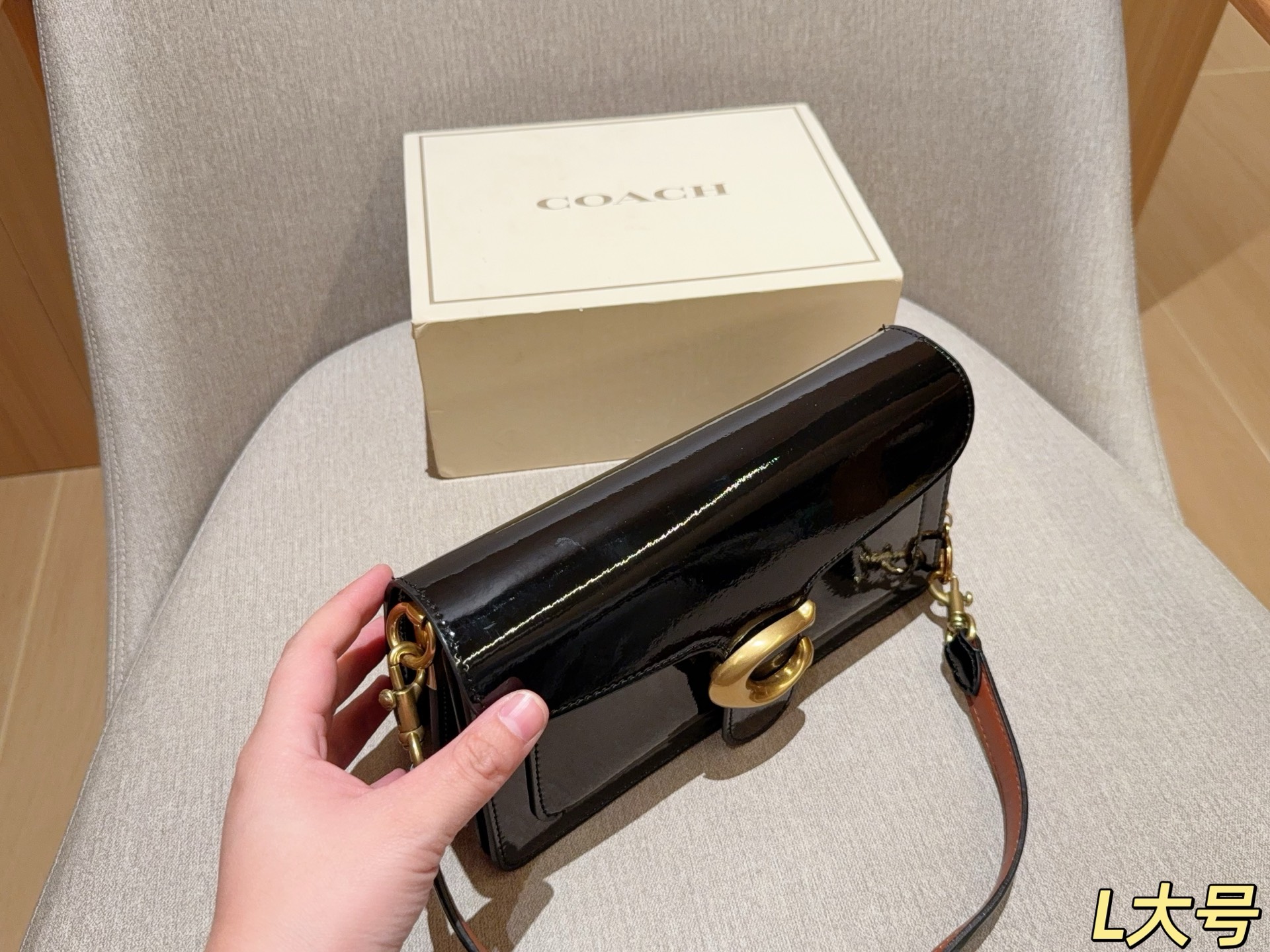 💰190 蔻驰coach Tabby26漆皮酒神包 尺寸26cm 礼盒包装🎁