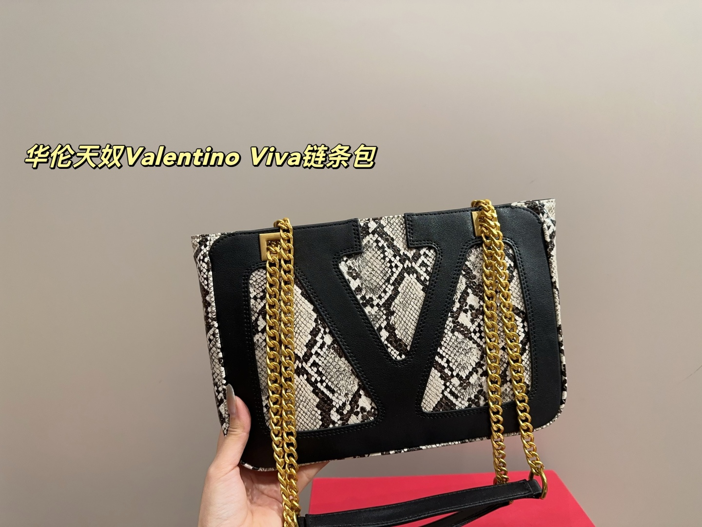 P205配盒⚠️尺寸26.19 华伦天奴Valentino Viva链条包