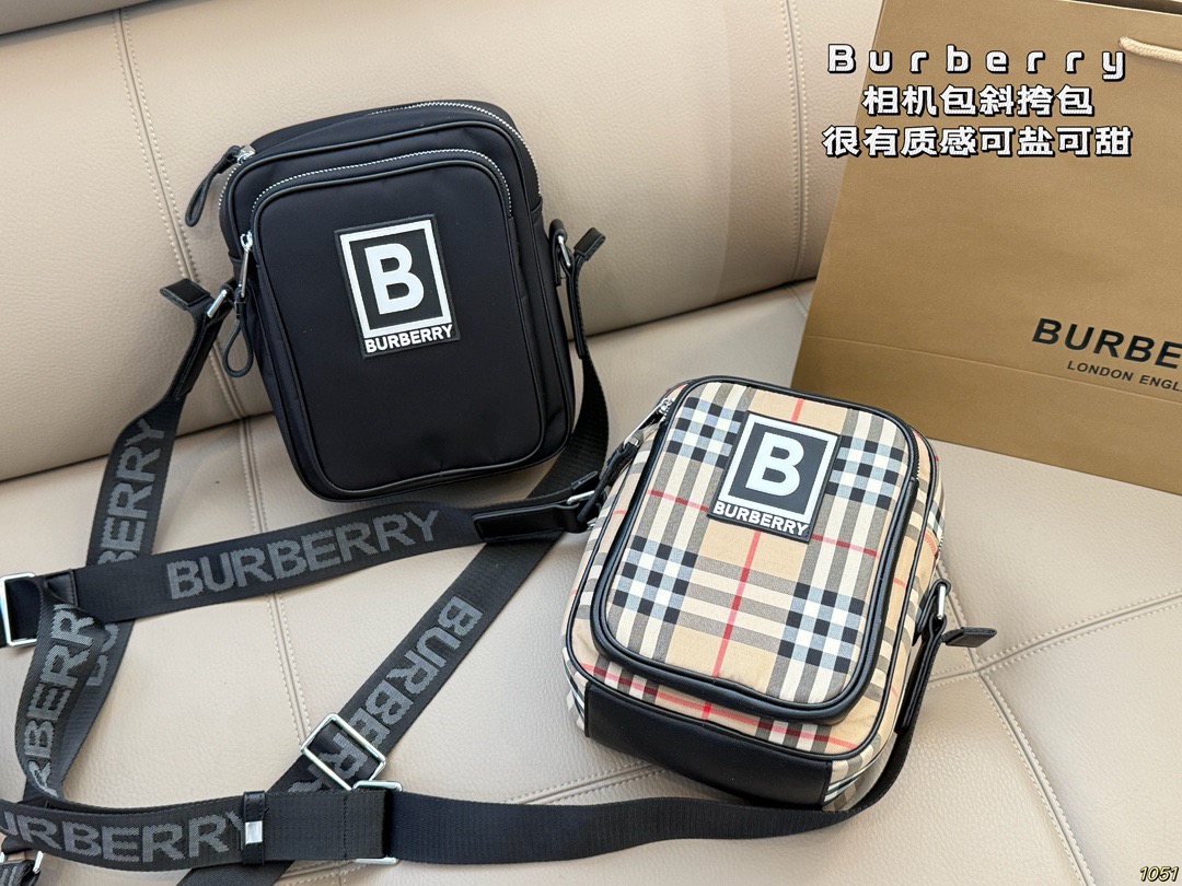 &yen;130 Burberry 巴宝莉相机包 男女都可以背的款式 自己背腻了还可以给男朋友 超喜欢随性帅气的包包 尺寸17 22