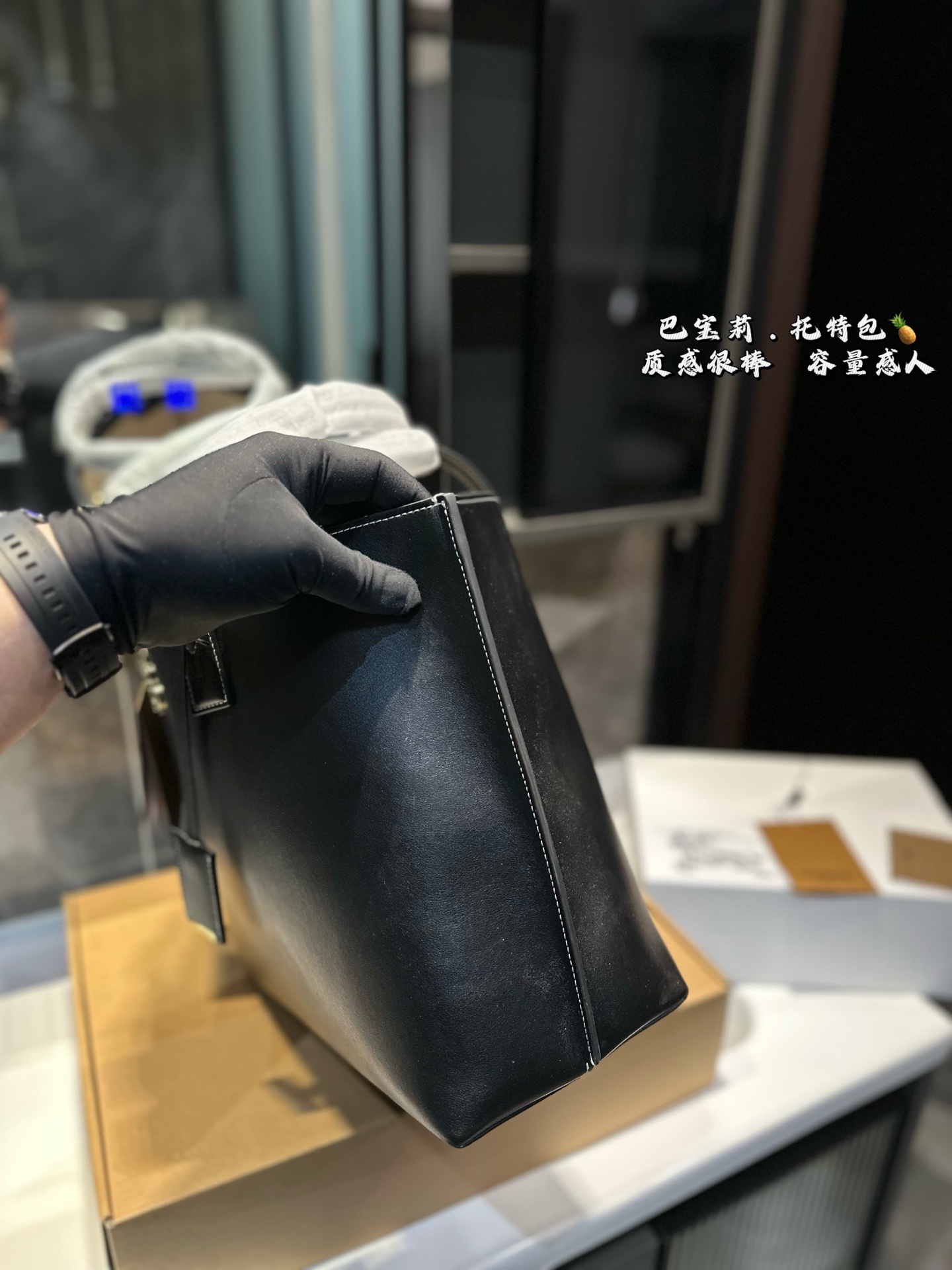 ❤️p145❤️ 巴宝莉 购物袋 Burberry购物袋🛍️ 超大容量✅ 满足大容量需求 四季百搭款 推荐💗 尺寸34.28cm